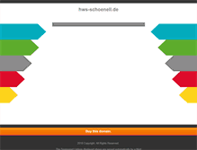 Tablet Screenshot of hws-schoenell.de